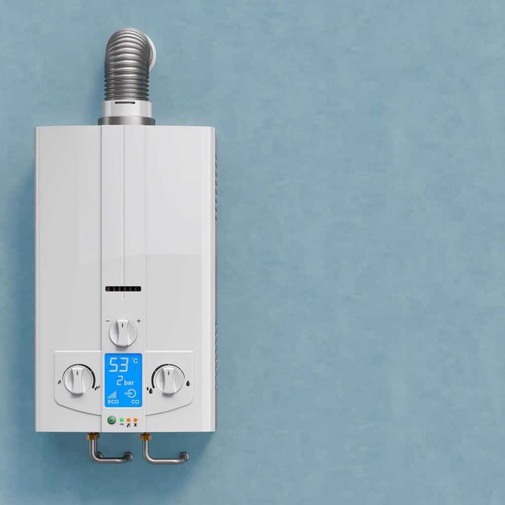 tankless water heater in new home