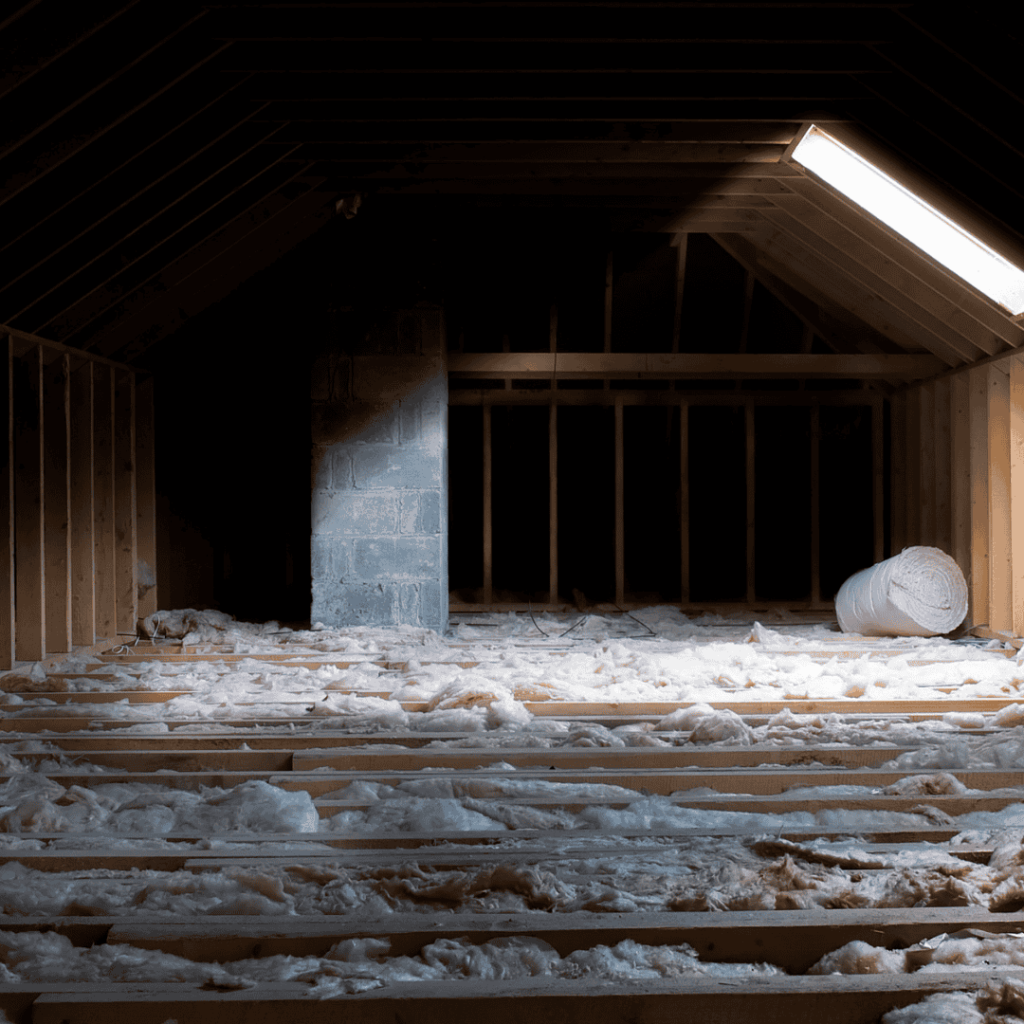 attic with critter infestation
