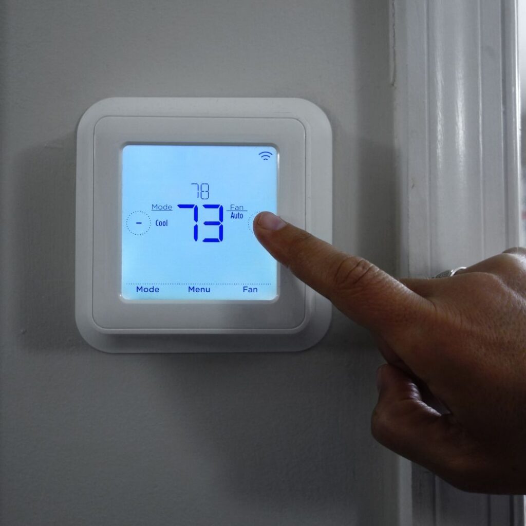 setting the temperature on a newly installed custom hvac system
