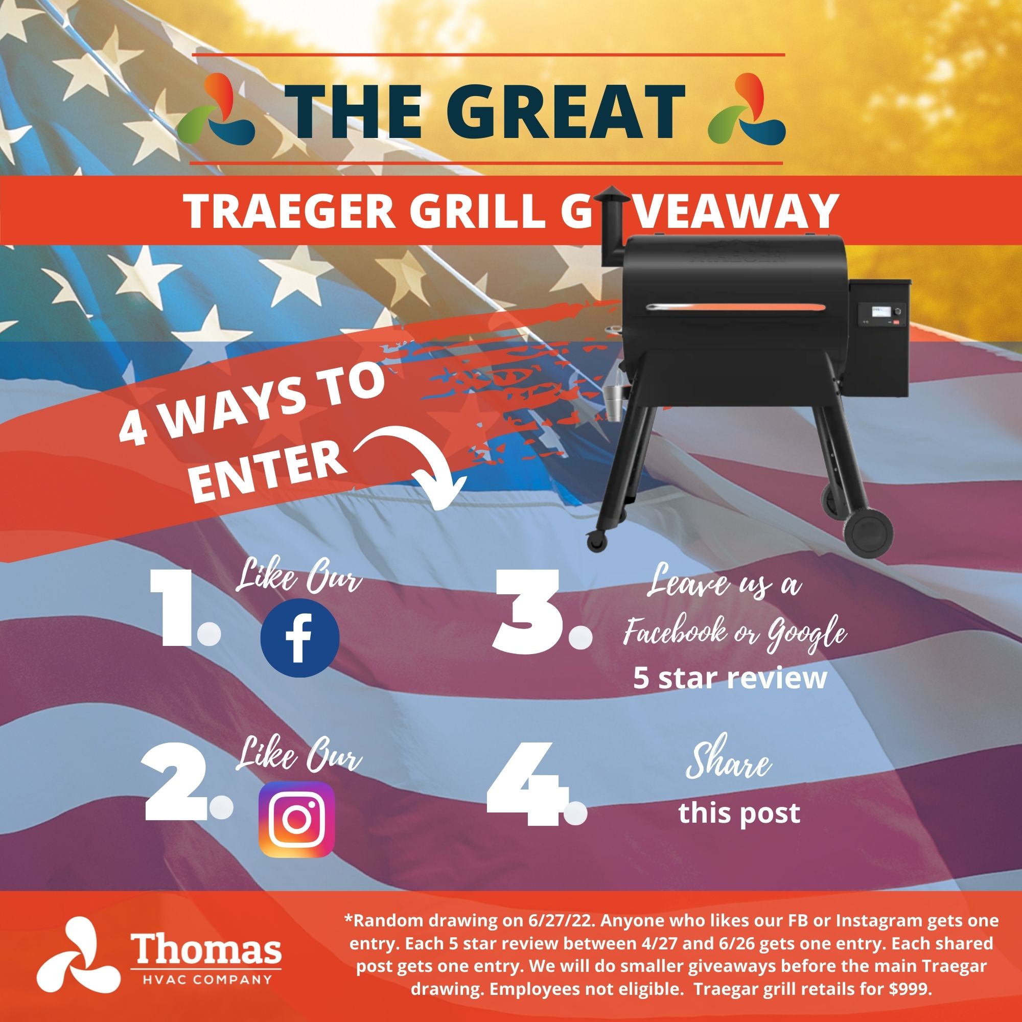 Official Traegar Grill Giveaway (7.5 × 7.5 in)