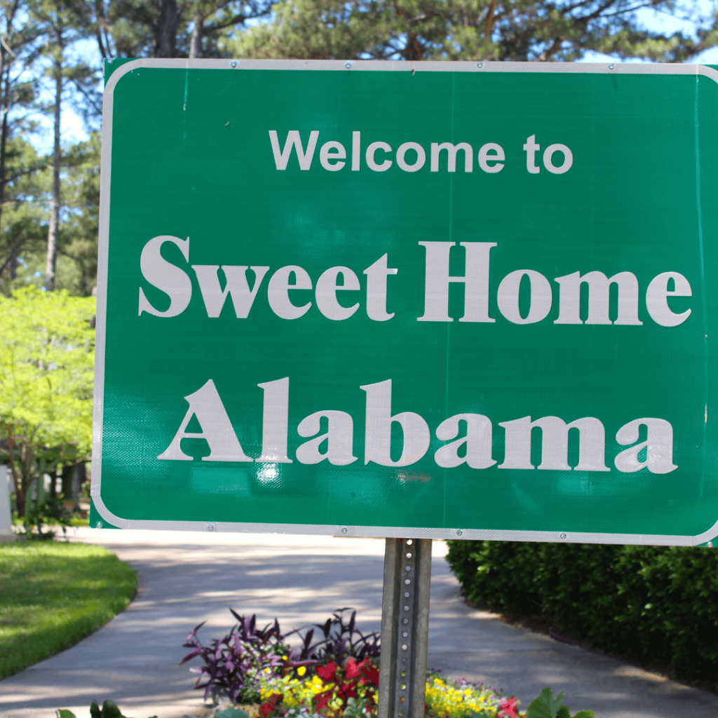 sweet home alabama sign in huntsville alabama
