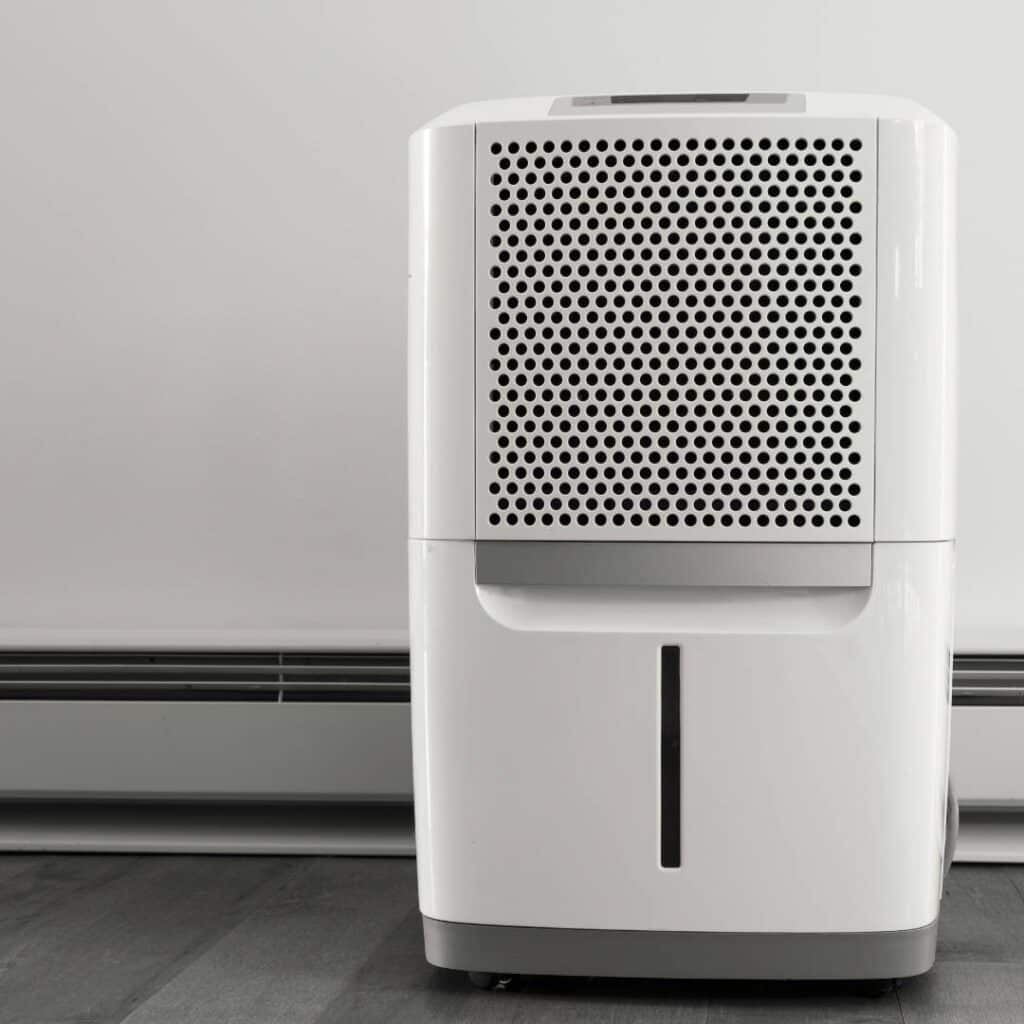 dehumidifier being used to purify the air in an apartment