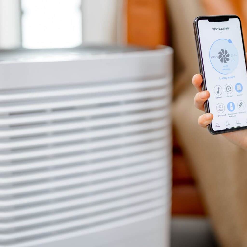 using a dehumidifier to control the air quality in a home