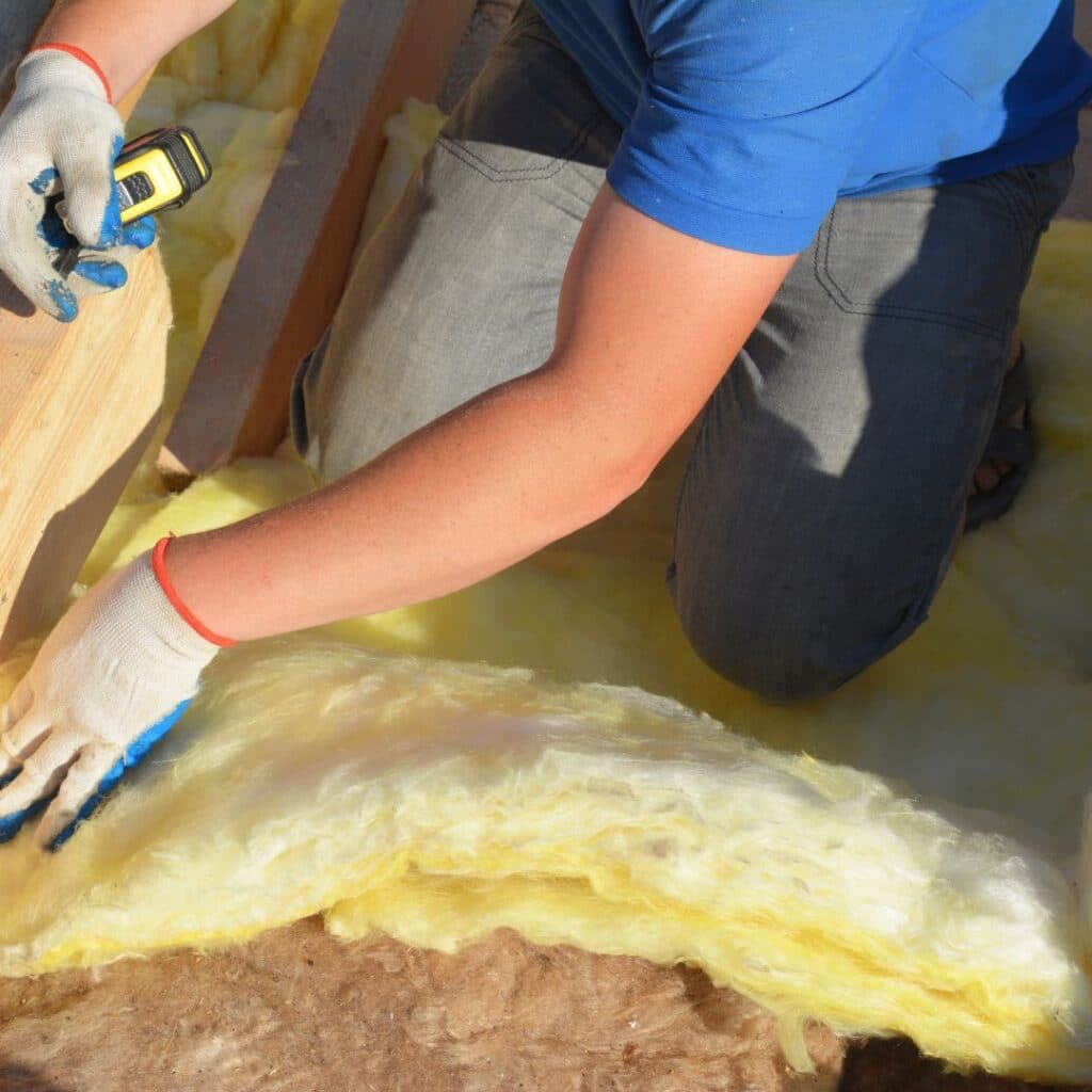 replacing bad insulation with new attic insulation for better impact on heating and air