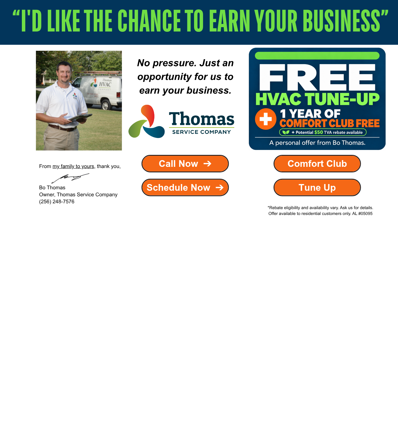 Landing Page - Tune Up Offer